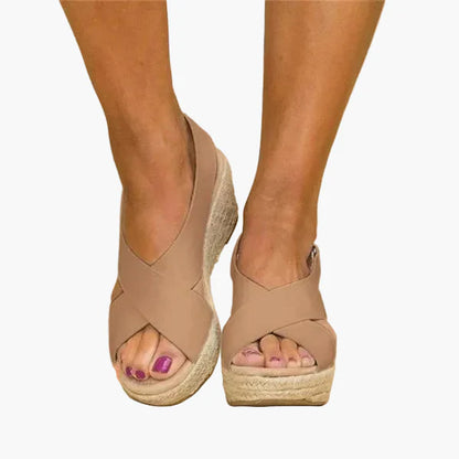 Damen Keilabsatz Sommerschuhe – Bequeme Orthopädische Sandalen für Alltag und Freizeit