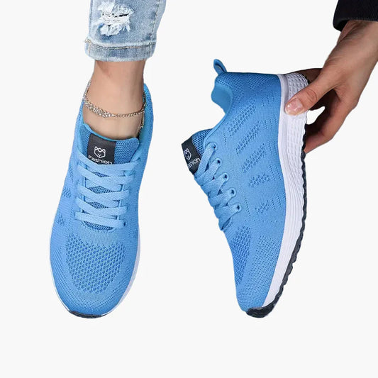 Damen Sportschuhe für Fitness und Alltag – Bequeme Sneaker mit atmungsaktivem Mesh und Schnürung