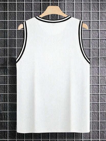 Herren Sportliches Tanktop mit Kontrast-Details – Athletischer Look für Freizeit und Training