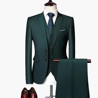 Herren Business Anzug 3-teilig Slim Fit – Elegantes Set für Hochzeit & Büro