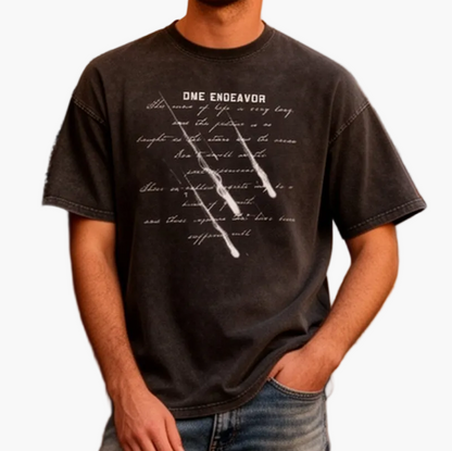 Herren Streetwear T-Shirt mit Print im lässigen Oversize-Stil – Perfekt für Freizeit und urbanen Look