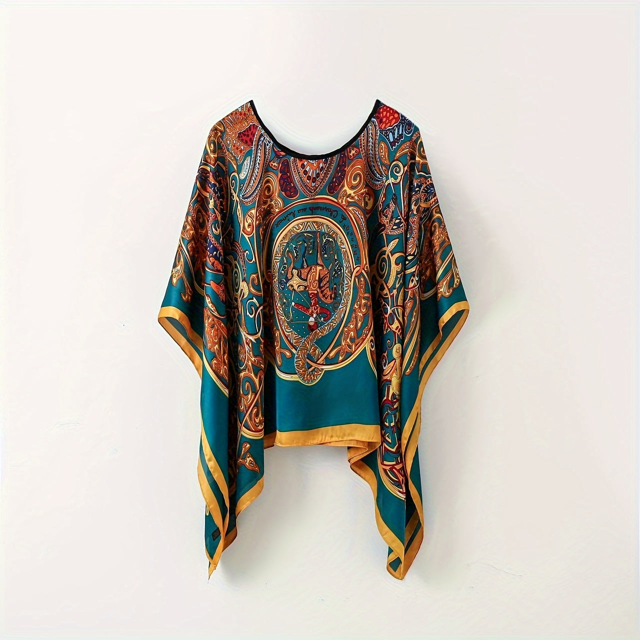 Damen Boho Poncho Tunika – Eleganter Überwurf für Strand und Freizeit