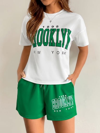 Damen Freizeit Zweiteiler Set Brooklyn New York – Sportlicher Streetstyle für Alltag und Lounge