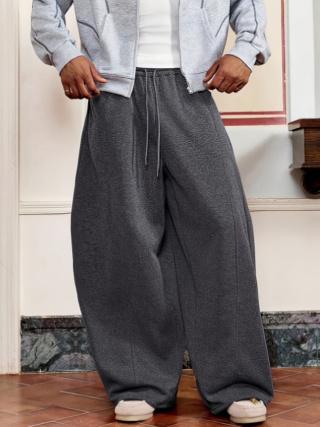 Herren Weite Jogginghose Relaxed Fit Streetstyle
