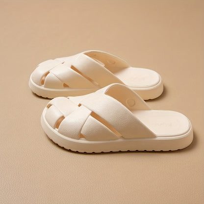Damen Chunky Plateau-Slides – Modische Freizeit-Sandalen für entspannten Komfort