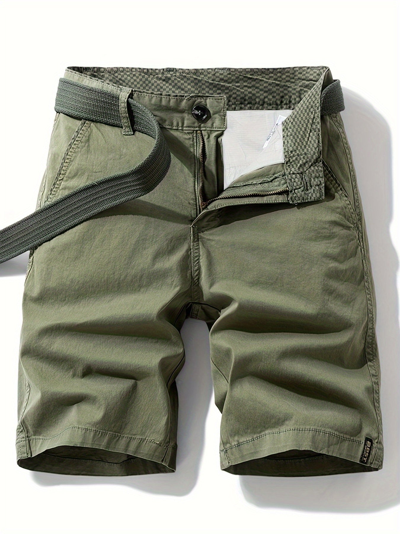 Herren Freizeit-Bermuda Shorts mit Gürtel – Klassischer Sommer-Look für Alltag und Outdoor
