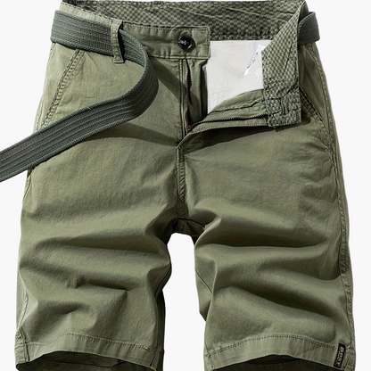 Herren Freizeit-Bermuda Shorts mit Gürtel – Klassischer Sommer-Look für Alltag und Outdoor
