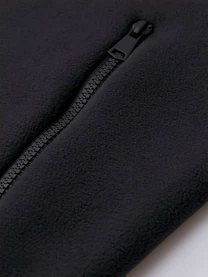 Herren Winterjacke mit Kapuze und Teddyfutter, Reißverschluss, warm