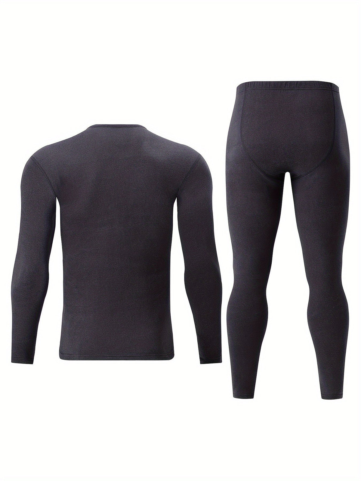 Thermo Unterwäsche Set Herren 2-teilig Langarmshirt & lange Unterhose Basic Warm