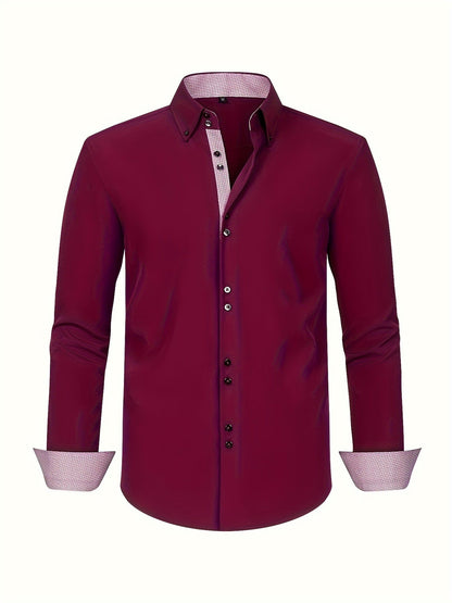 Herren Business-Freizeithemd Slim Fit – Eleganter Stil für Büro und Alltag