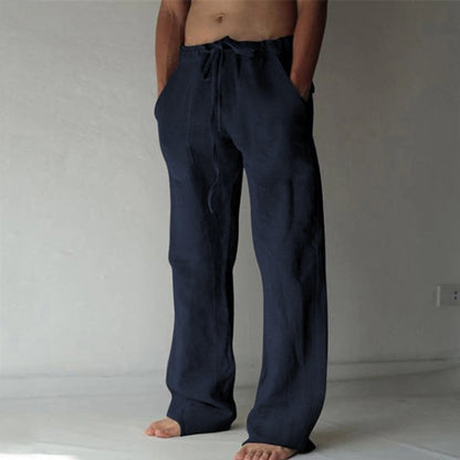 Herren Locker-Fallende Freizeithose mit Kordelzug – Ideal für Alltag & Entspannung