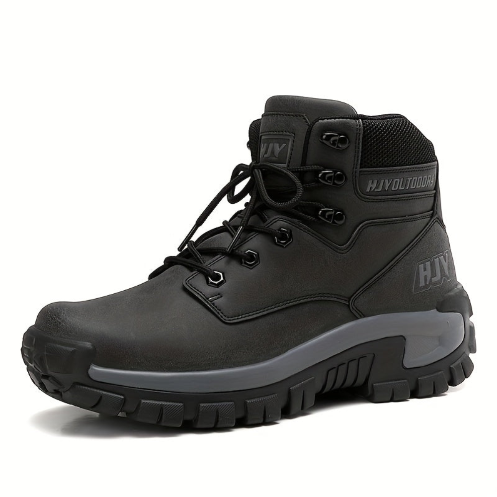 Herren Outdoor Stiefel mit Schnürung, hohem Schaft und profilierter Sohle