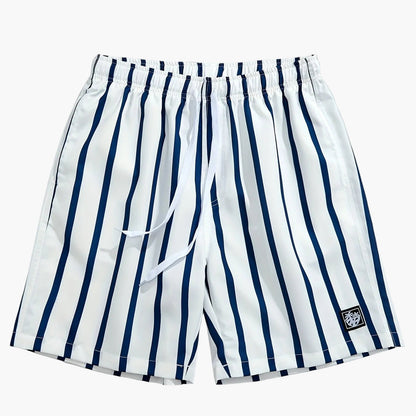 Herren Freizeit-Shorts mit Streifenmuster – Sportliche Sommer Bermuda für Alltag und Strand
