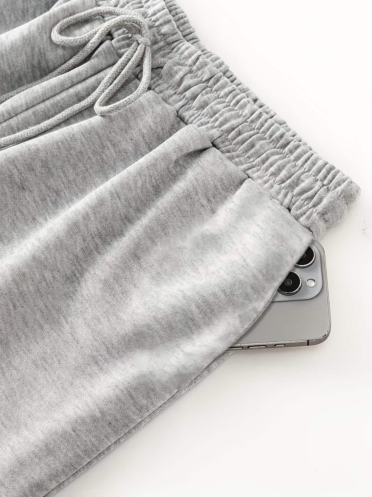 Weite Freizeithose mit Mondphasen-Print, Gummizugbund