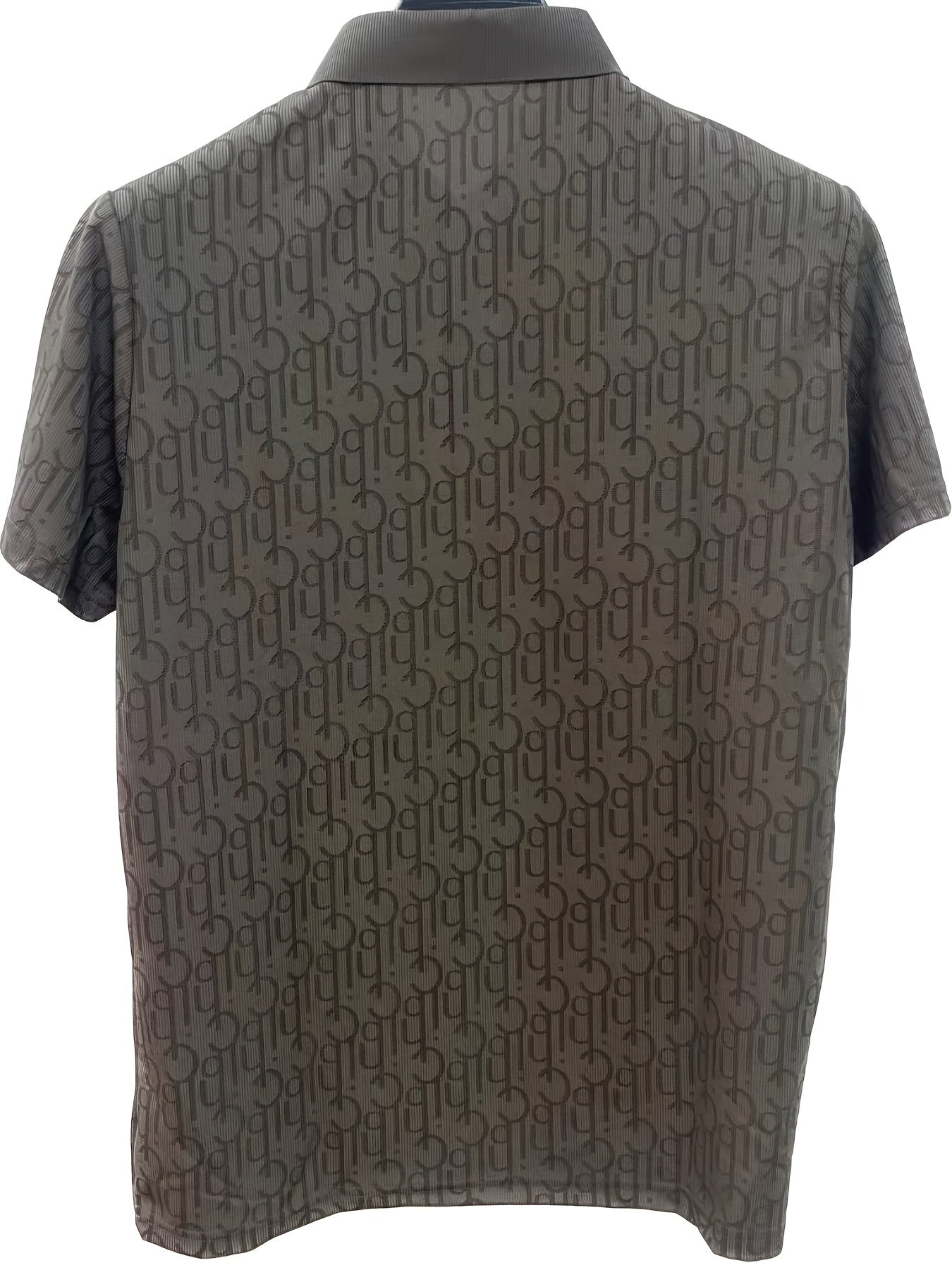 Herren Poloshirt mit modernem Muster und Knopfleiste – Stilvoll für Freizeit & Alltag