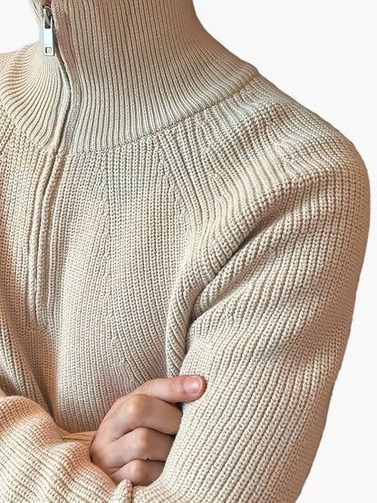 Herren Strickpullover mit Reißverschluss – Moderner Freizeitstil für Herbst und Winter