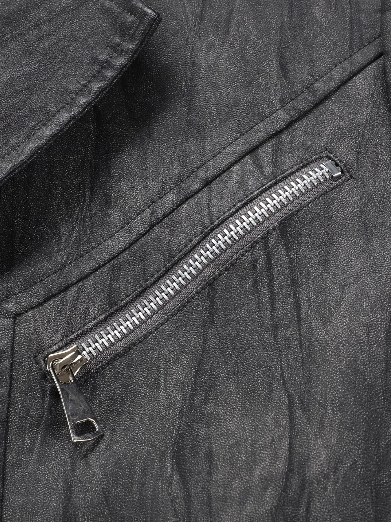 Herren Sakko Jacke mit Reißverschlussdetails und Knopfverschluss
