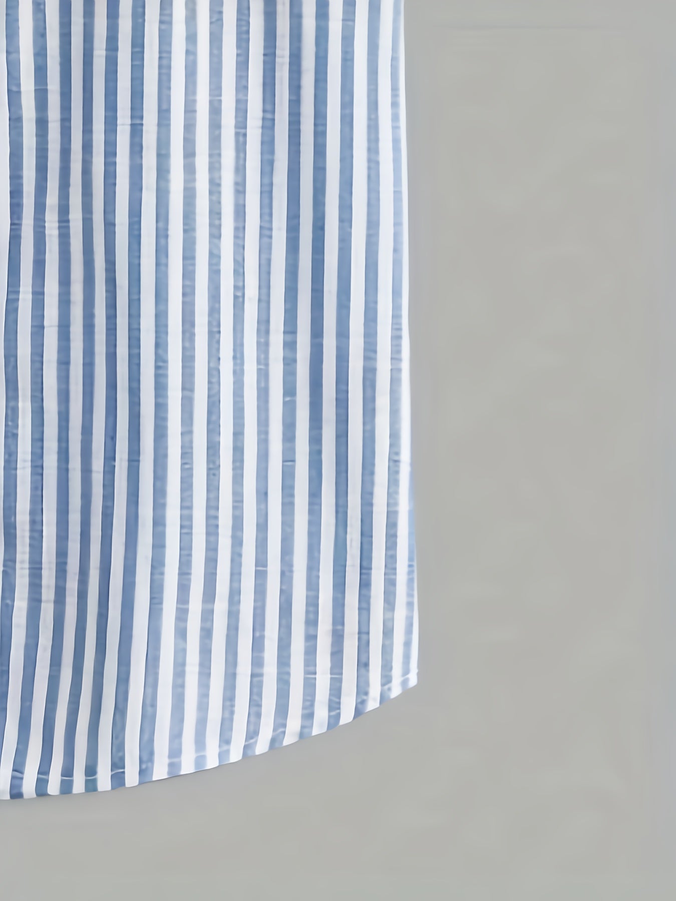 Herren Kurzarm Freizeithemd mit Streifen und Stehkragen – Stilvolles Sommerhemd für Alltag und Urlaub
