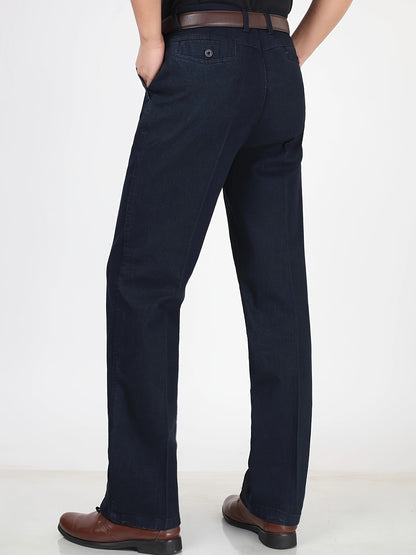 Herren Business Casual Gerade Jeanshose – Komfortabler Schnitt für Alltag & Büro