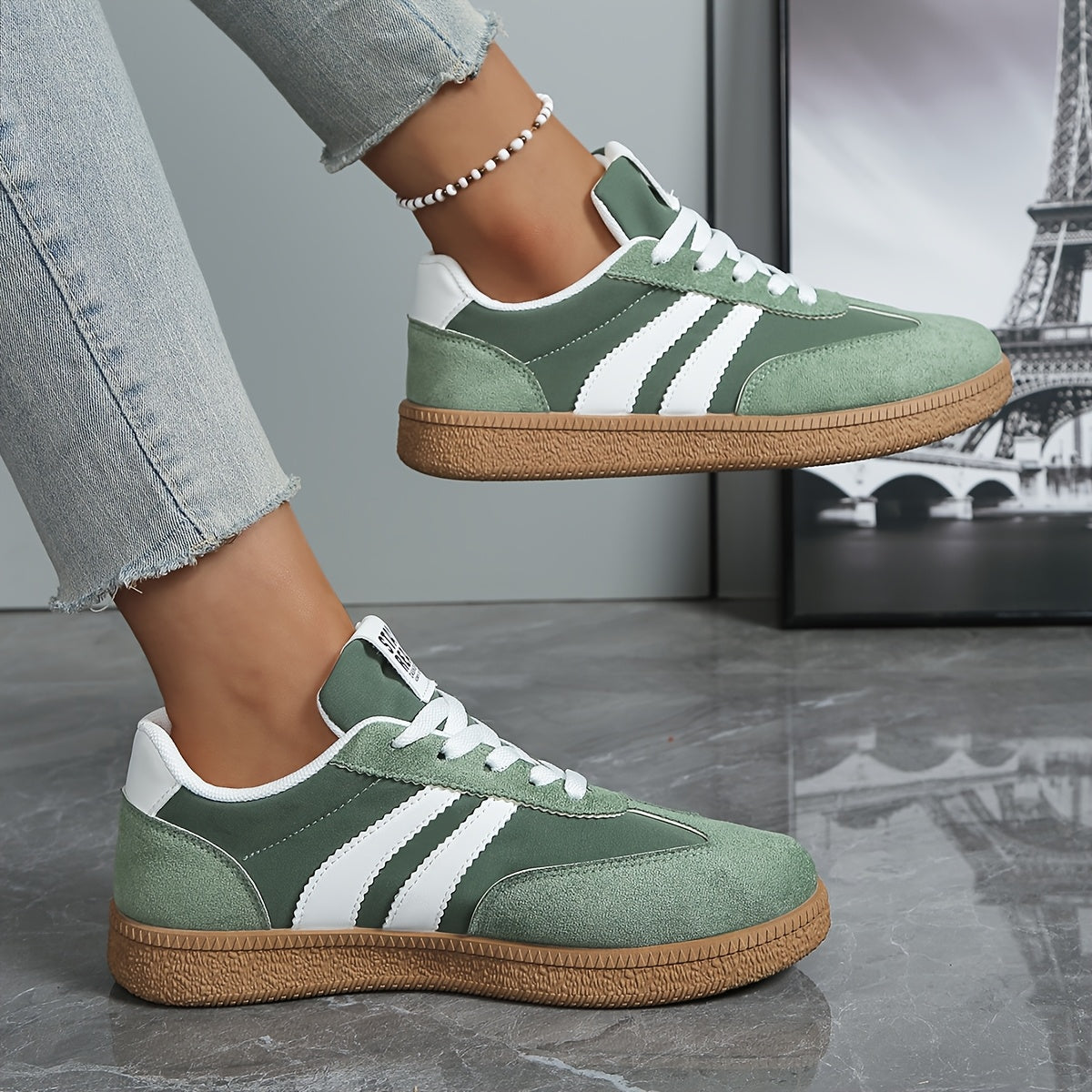 Damen Retro Sneaker Freizeit Stil – Bequeme Turnschuhe für Alltag & Streetwear