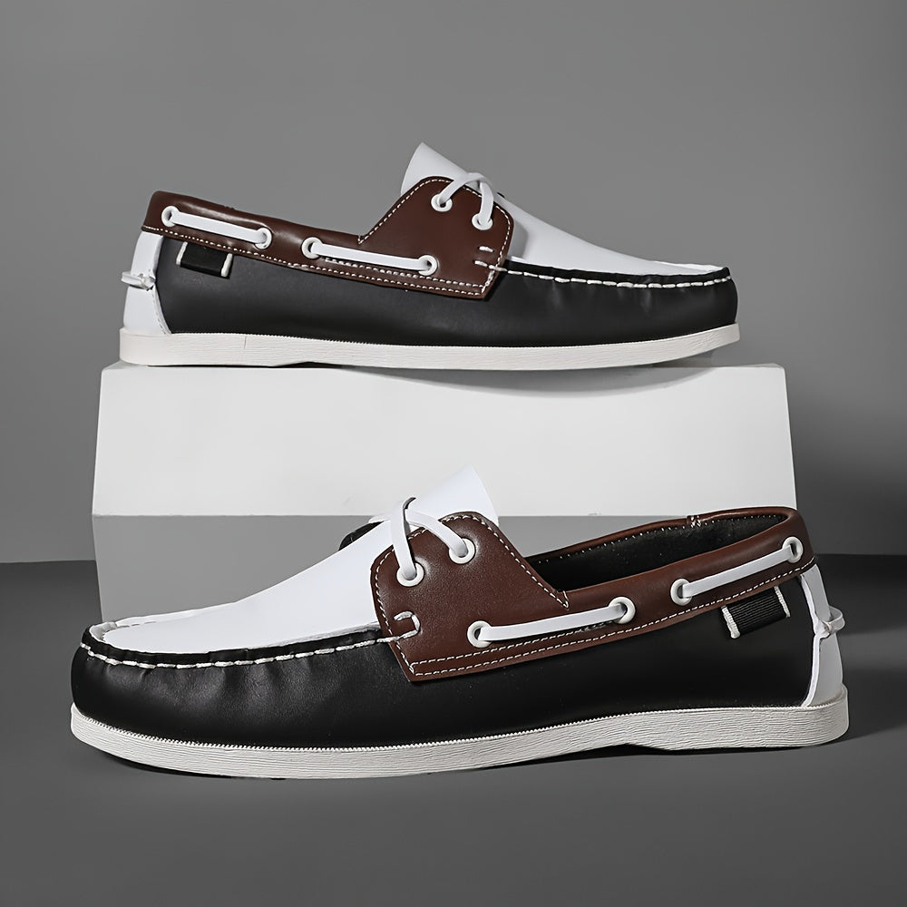 Herren Bootsschuhe im klassischen Freizeit-Look – Elegante Slipper für Alltag und Freizeit