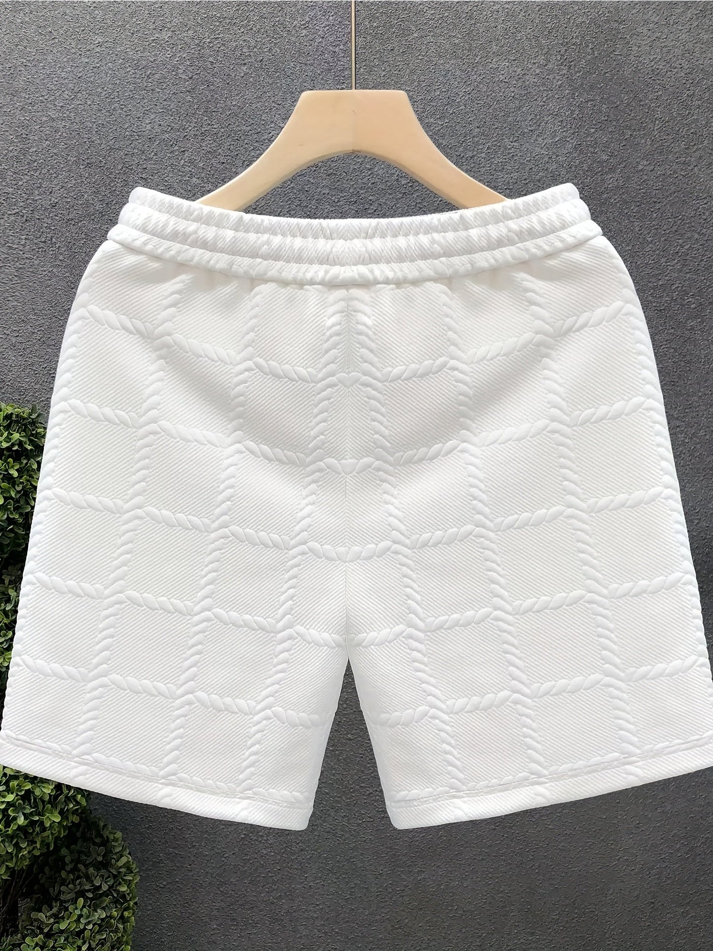 Herren Designer-Shorts mit 3D-Prägung – Modische Freizeit- und Loungewear