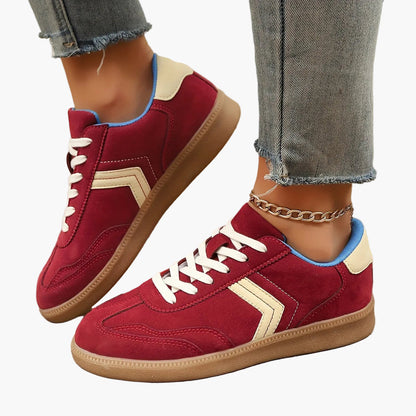 Damen Retro Sneaker im Casual Look – Bequeme Freizeitschuhe für Alltag und Streetstyle