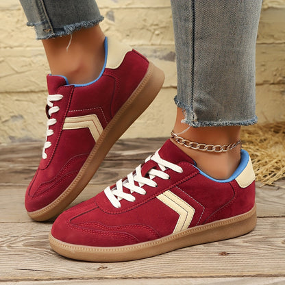 Damen Retro Sneaker im Casual Look – Bequeme Freizeitschuhe für Alltag und Streetstyle