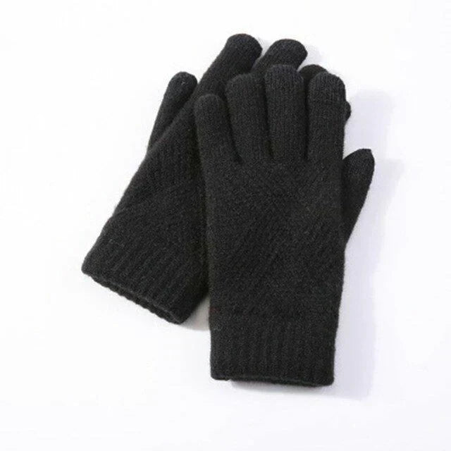 Unisex Winter Strickhandschuhe mit Muster