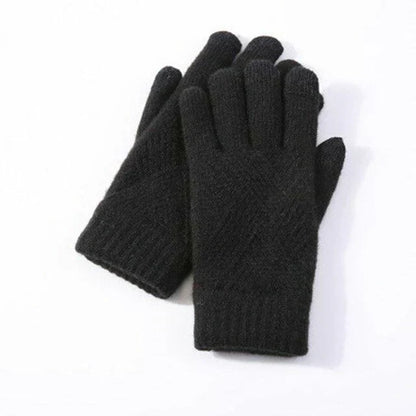 Unisex Winter Strickhandschuhe mit Muster