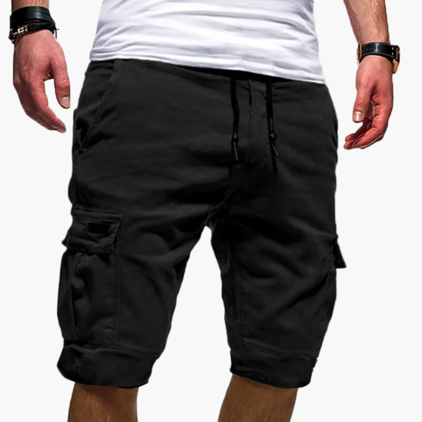 Herren-Cargo-Shorts mit elastischem Tunnelzug-Bund