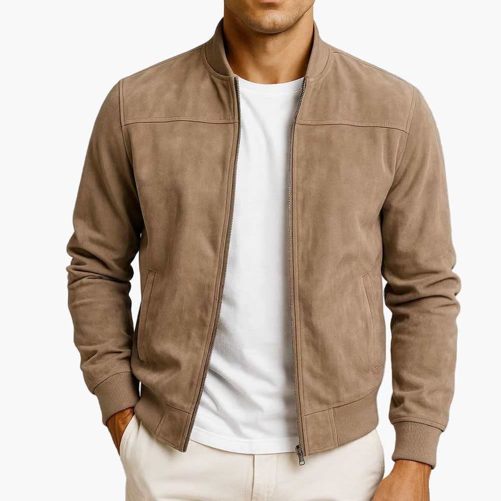 Herren-Bomberjacke im klassischen Slim-Fit-Design