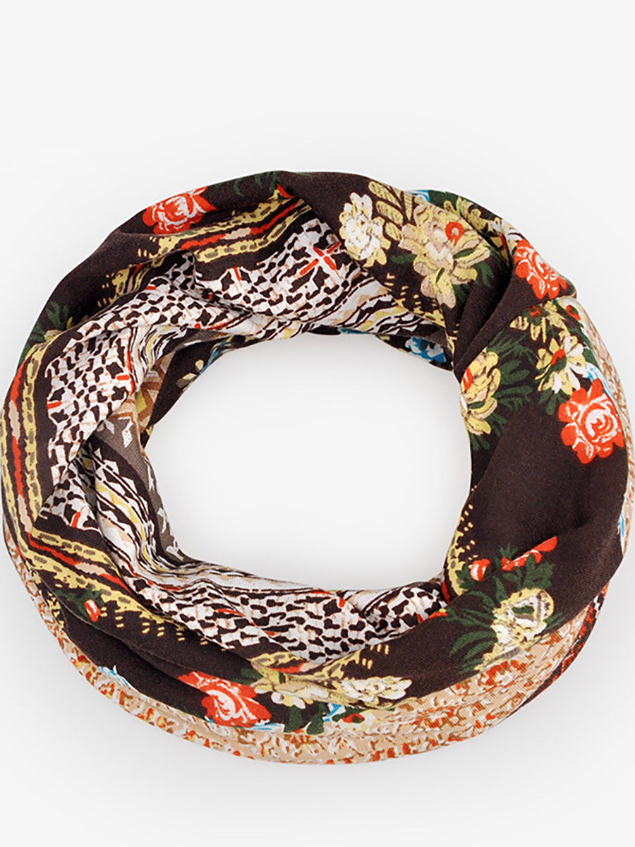 Damen Beanie Mütze mit Blumenmuster – Modische Slouchy Kappe für Frühling, Sommer & Herbst, vielseitig als Hut oder Schal