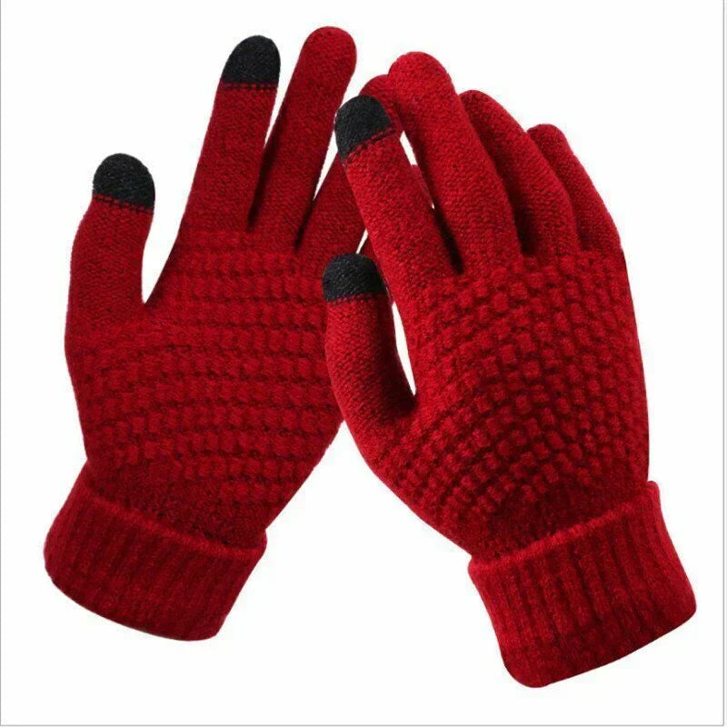 Unisex Strick Touchscreen-Handschuhe in verschiedenen Farben