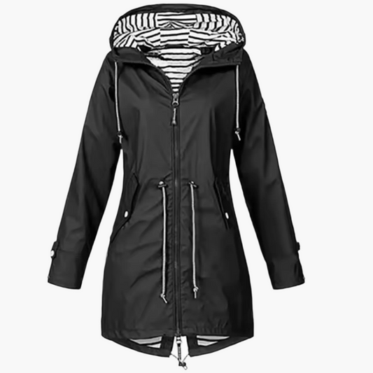 Damen Übergangsjacke mit Kapuze und Modernem Schnitt