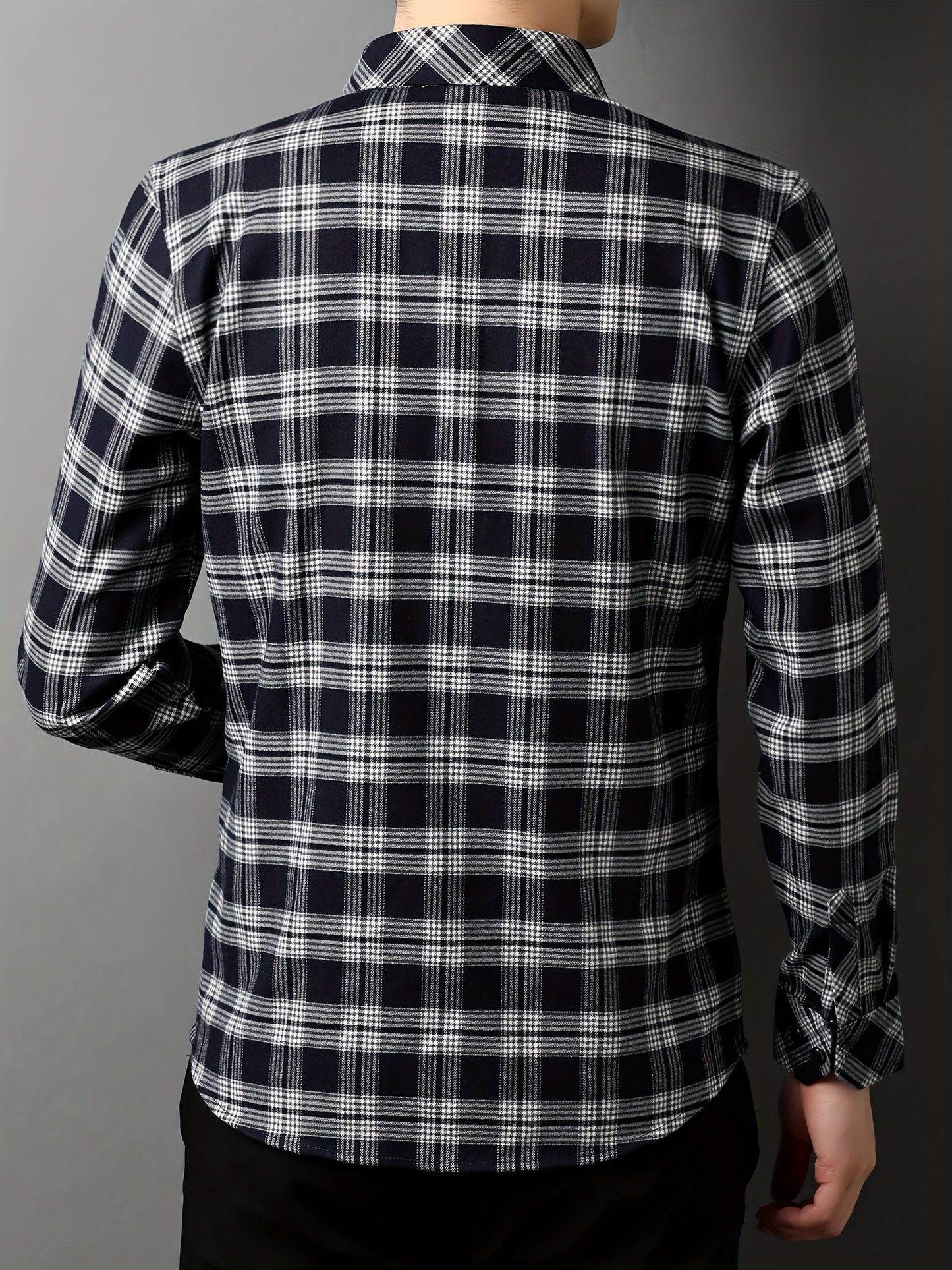 Herren Modernes Karohemd – Eleganter Freizeit- und Business-Look