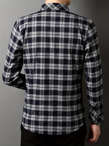 Herren Modernes Karohemd – Eleganter Freizeit- und Business-Look