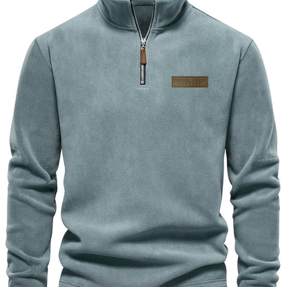 Herren Quarter-Zip Pullover – Moderner Freizeit-Look mit Stehkragen und Minimalistischem Design