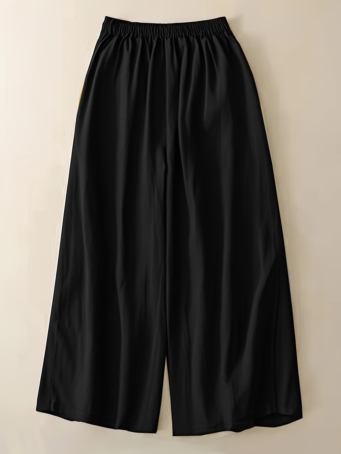 Damen Elegante Weite Freizeithose mit Bindegürtel – Lockerer Business & Alltagsstil