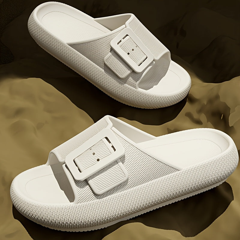 Damen Plateausandalen mit großer Schnalle – Modische Freizeitschuhe für Alltag & Relaxen