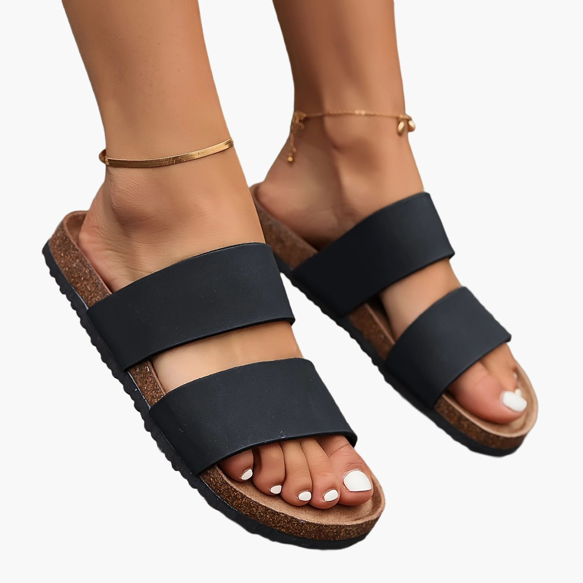 Damen Komfort-Sandalen mit Doppelriemen – Lässige Sommerschuhe für Freizeit & Alltag