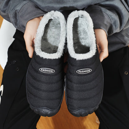 Winter Hausschuh gefüttert Unisex warm Hauspantoffel mit rutschfester Sohle