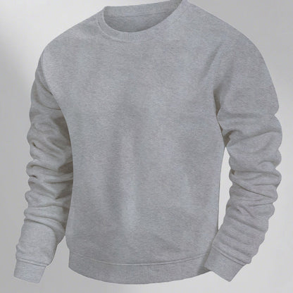 Herren Basic Rundhals Sweatshirt – Klassischer Look für Alltag & Freizeit