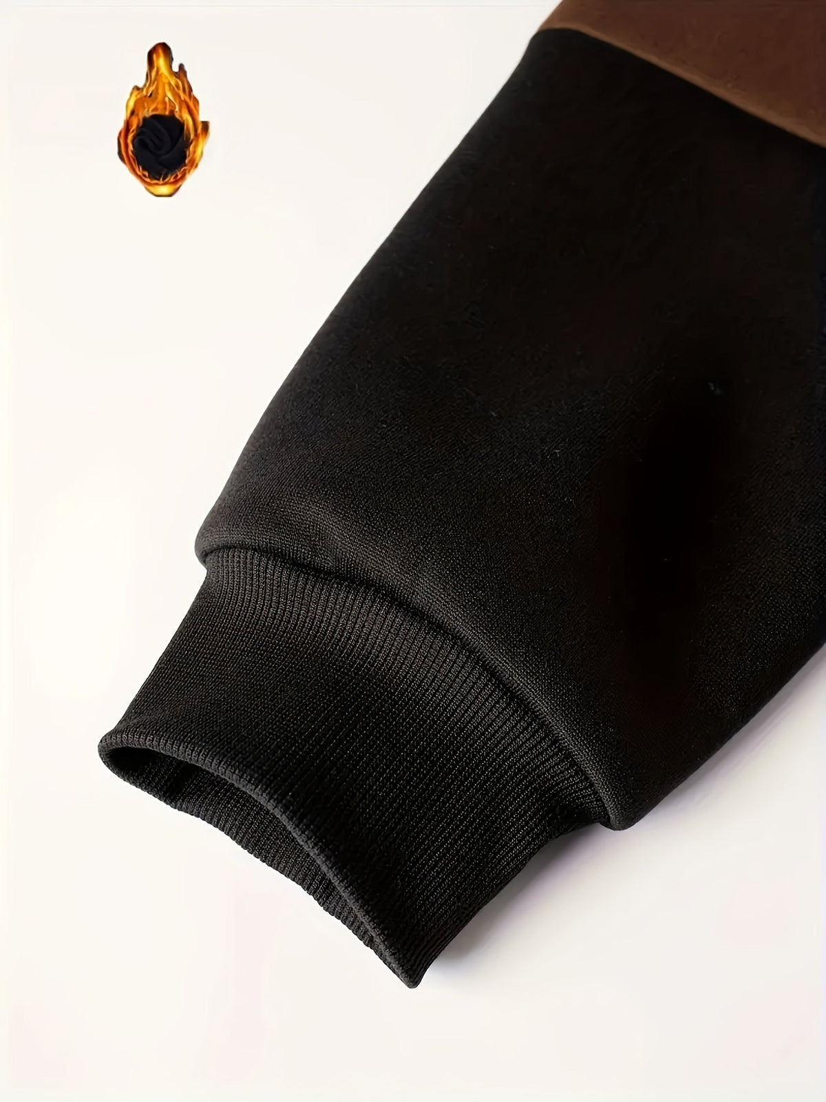 Unisex Kapuzenpullover Blockfarben Design mit Kordelzug Langarm