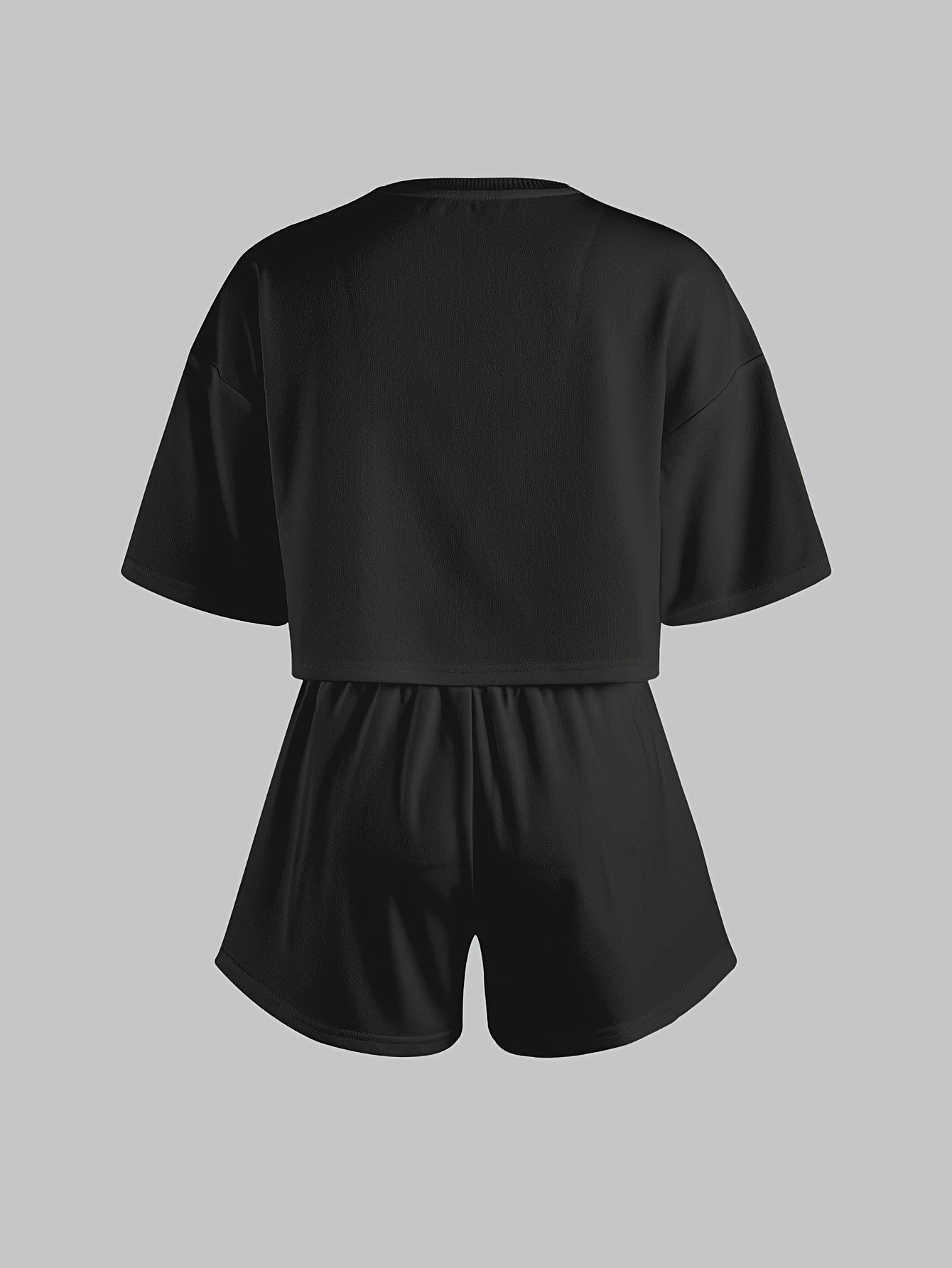Damen Pyjama-Set mit blauen Herz-Prints – Loungewear im modernen Stil für Zuhause