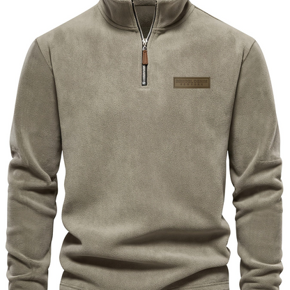 Herren Quarter-Zip Pullover – Moderner Freizeit-Look mit Stehkragen und Minimalistischem Design