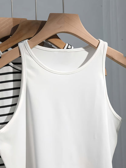 Damen Basic Tanktop Set – Lässige Cropped Tops für Alltag und Freizeit