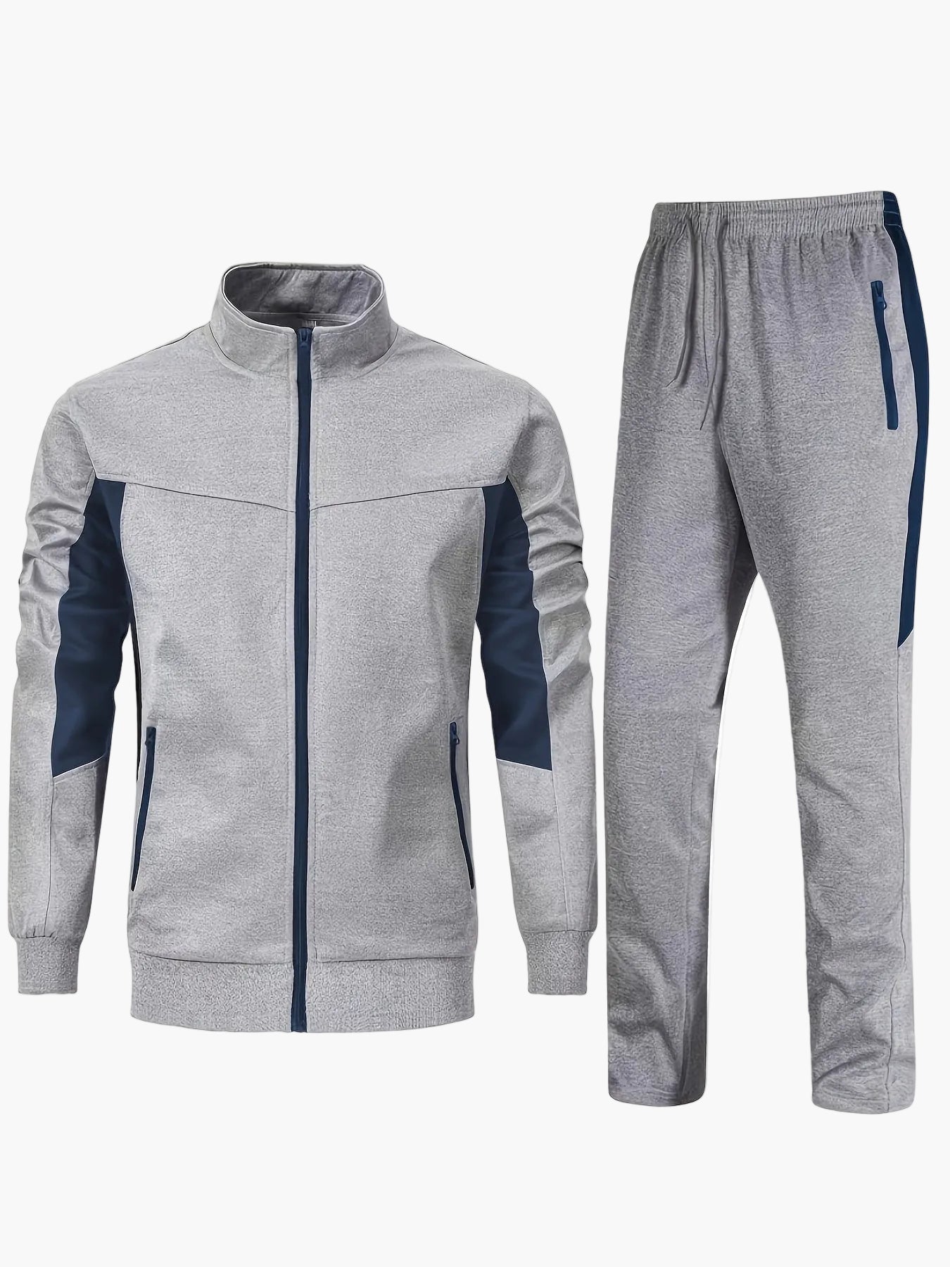 Herren Trainingsanzug Set Sportlich Freizeit Jogginganzug