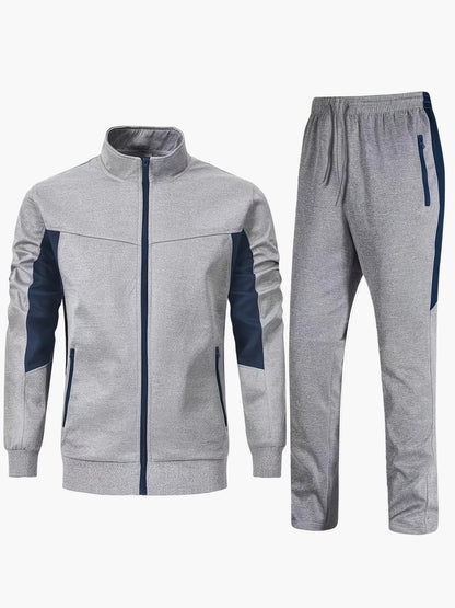 Herren Trainingsanzug Set Sportlich Freizeit Jogginganzug