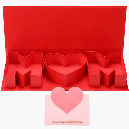Muttertag Geschenkbox mit Rosen und Schmetterlingen – Elegante Dekoration und Präsentationsbox für Damen